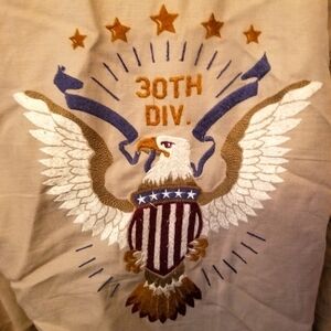 90s Khaki Embroidered Eagle Express Shirt Jacket